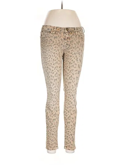 Pre-owned Current Elliott Jeggings In Tan