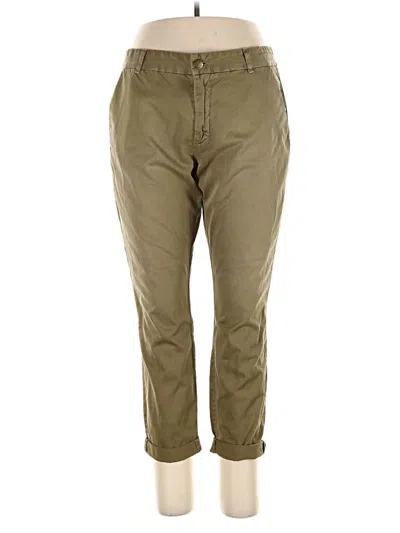 Pre-owned Current Elliott Khaki Pant In Green