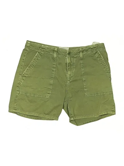 Pre-owned Current Elliott Khaki Shorts In Green