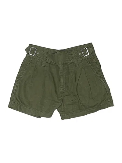 Pre-owned Current Elliott Khaki Shorts In Green