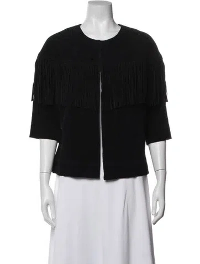 Pre-owned Current Elliott Leather Jacket In Black
