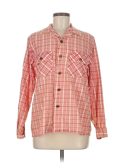 Pre-owned Current Elliott Long Sleeve Button Down Shirt In Pink