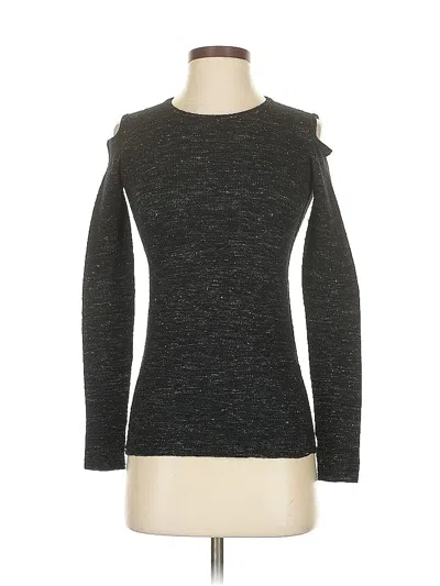 Pre-owned Current Elliott Long Sleeve T-shirt In Gray