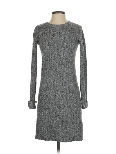 Pre-owned Current Elliott Long Sleeve Top Gray Crew Neck Tops