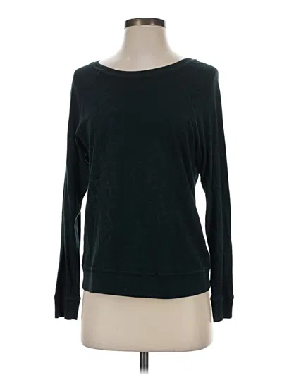 Pre-owned Current Elliott Long Sleeve T-shirt In Black