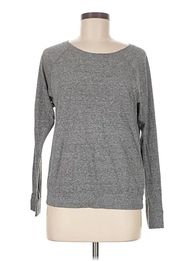 Pre-owned Current Elliott Long Sleeve T-shirt In Gray