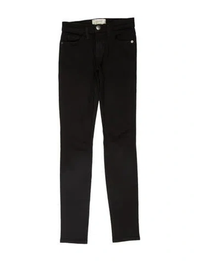 Pre-owned Current Elliott Low-rise Skinny Leg Jeans In Black