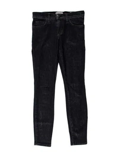 Pre-owned Current Elliott Low-rise Skinny Leg Jeans In Blue