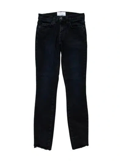Pre-owned Current Elliott Low-rise Skinny Leg Jeans In Blue