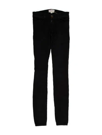 Pre-owned Current Elliott Low-rise Skinny Leg Jeans In Blue