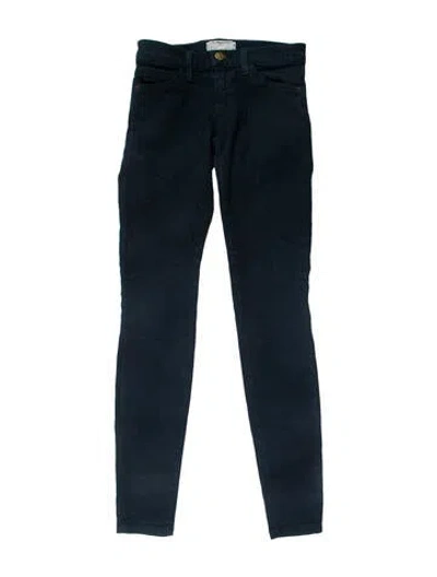 Pre-owned Current Elliott Low-rise Skinny Leg Jeans In Blue
