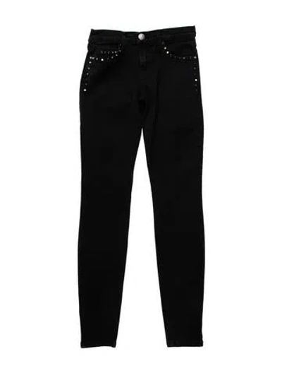 Pre-owned Current Elliott Low-rise Skinny Leg Jeans In Blue