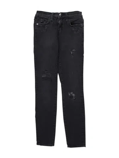 Pre-owned Current Elliott Low-rise Skinny Leg Jeans In Gray