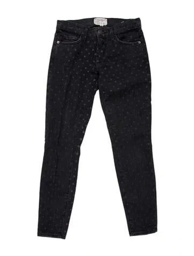 Pre-owned Current Elliott Low-rise Skinny Leg Jeans In Gray
