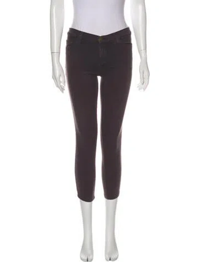 Pre-owned Current Elliott Low-rise Skinny Leg Jeans In Gray