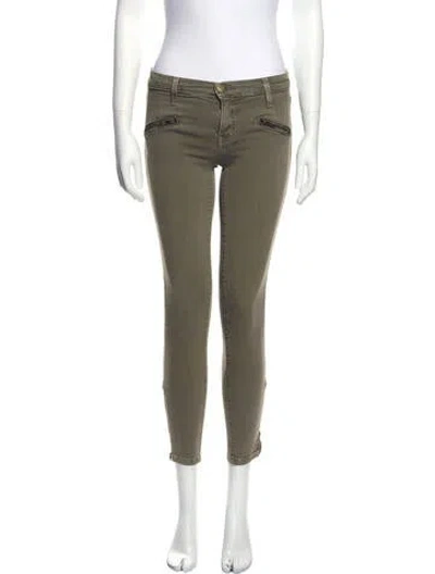 Pre-owned Current Elliott Low-rise Skinny Leg Jeans In Neutral