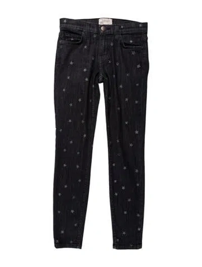Pre-owned Current Elliott Mid-rise Skinny Leg Jeans In Black