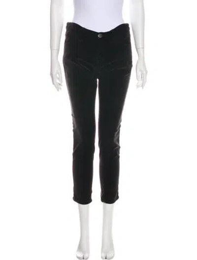 Pre-owned Current Elliott Mid-rise Skinny Leg Jeans In Black