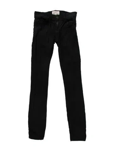 Pre-owned Current Elliott Mid-rise Skinny Leg Jeans In Black