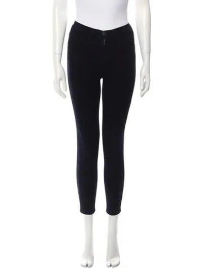 Pre-owned Current Elliott Mid-rise Skinny Leg Jeans In Black