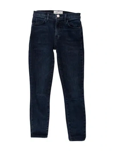 Pre-owned Current Elliott Mid-rise Skinny Leg Jeans In Blue