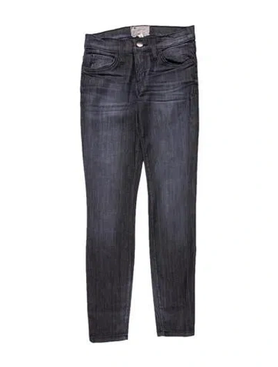 Pre-owned Current Elliott Mid-rise Skinny Leg Jeans In Blue