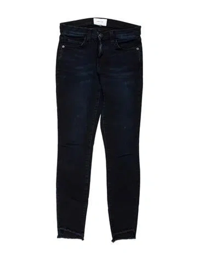 Pre-owned Current Elliott Mid-rise Skinny Leg Jeans In Blue