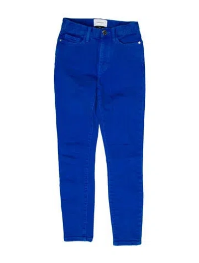 Pre-owned Current Elliott Mid-rise Skinny Leg Jeans In Blue