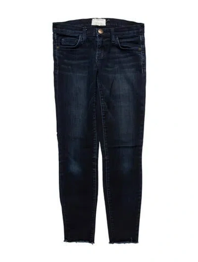 Pre-owned Current Elliott Mid-rise Skinny Leg Jeans In Blue