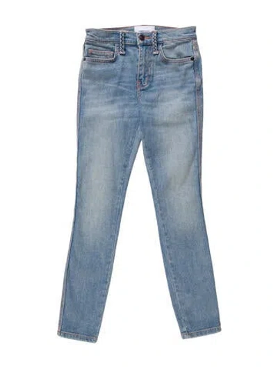 Pre-owned Current Elliott Mid-rise Skinny Leg Jeans In Blue