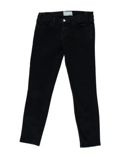 Pre-owned Current Elliott Mid-rise Skinny Leg Jeans In Blue