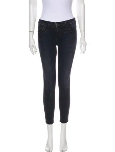 Pre-owned Current Elliott Mid-rise Skinny Leg Jeans In Gray