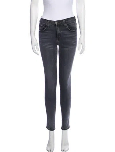 Pre-owned Current Elliott Mid-rise Skinny Leg Jeans In Gray