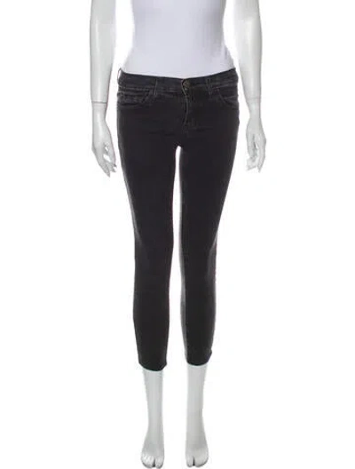 Pre-owned Current Elliott Mid-rise Skinny Leg Jeans In Gray