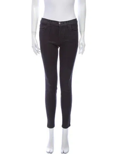 Pre-owned Current Elliott Mid-rise Skinny Leg Jeans In Gray