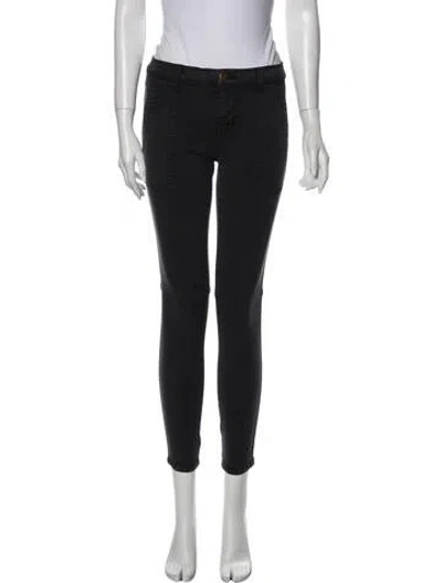 Pre-owned Current Elliott Mid-rise Skinny Leg Jeans In Gray