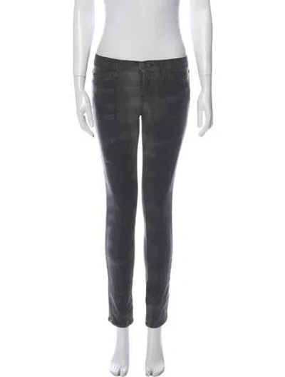 Pre-owned Current Elliott Mid-rise Skinny Leg Jeans In Gray