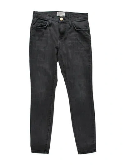 Pre-owned Current Elliott Mid-rise Skinny Leg Jeans In Gray
