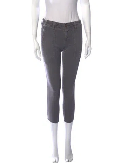 Pre-owned Current Elliott Mid-rise Skinny Leg Jeans In Gray