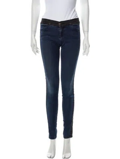 Pre-owned Current Elliott Mid-rise Skinny Leg Jeans In Multi