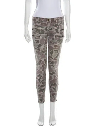 Pre-owned Current Elliott Mid-rise Skinny Leg Jeans In Neutral