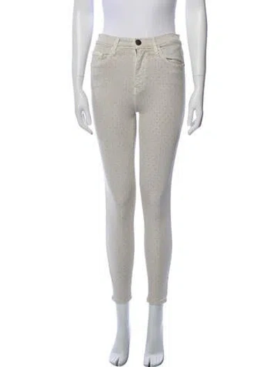 Pre-owned Current Elliott Mid-rise Skinny Leg Jeans In Neutral
