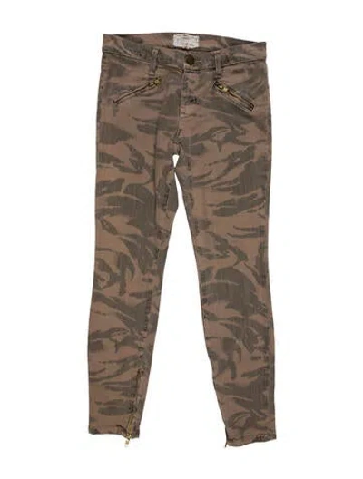 Pre-owned Current Elliott Mid-rise Skinny Leg Jeans In Neutral