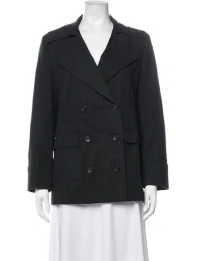 Pre-owned Current Elliott Peacoat In Black