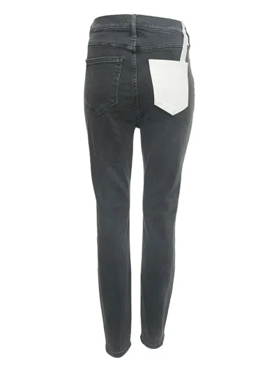 Pre-owned Current Elliott Pocketed Straight Jeans In Grey