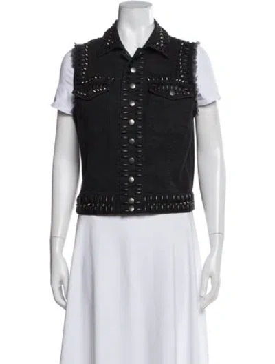 Pre-owned Current Elliott Printed Vest In Gray