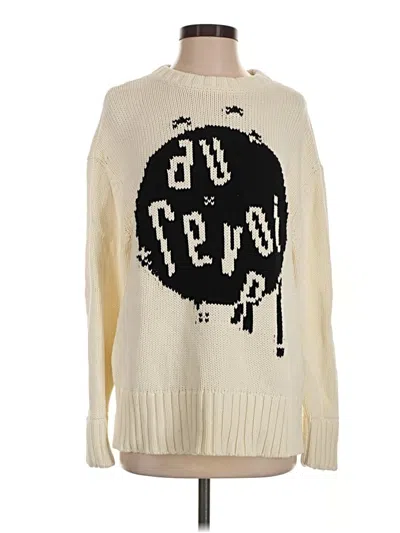 Pre-owned Current Elliott Pullover Sweater In Ivory