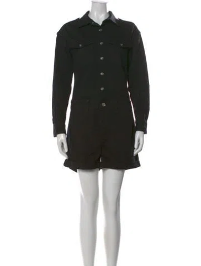 Pre-owned Current Elliott Romper In Black