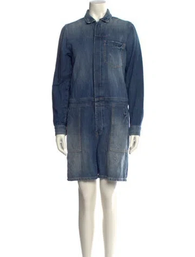 Pre-owned Current Elliott Romper In Blue