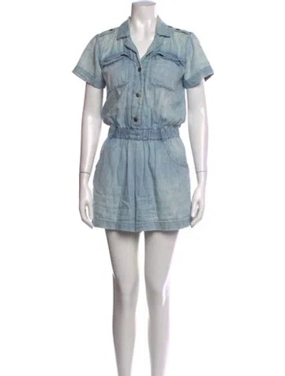 Pre-owned Current Elliott Romper In Blue